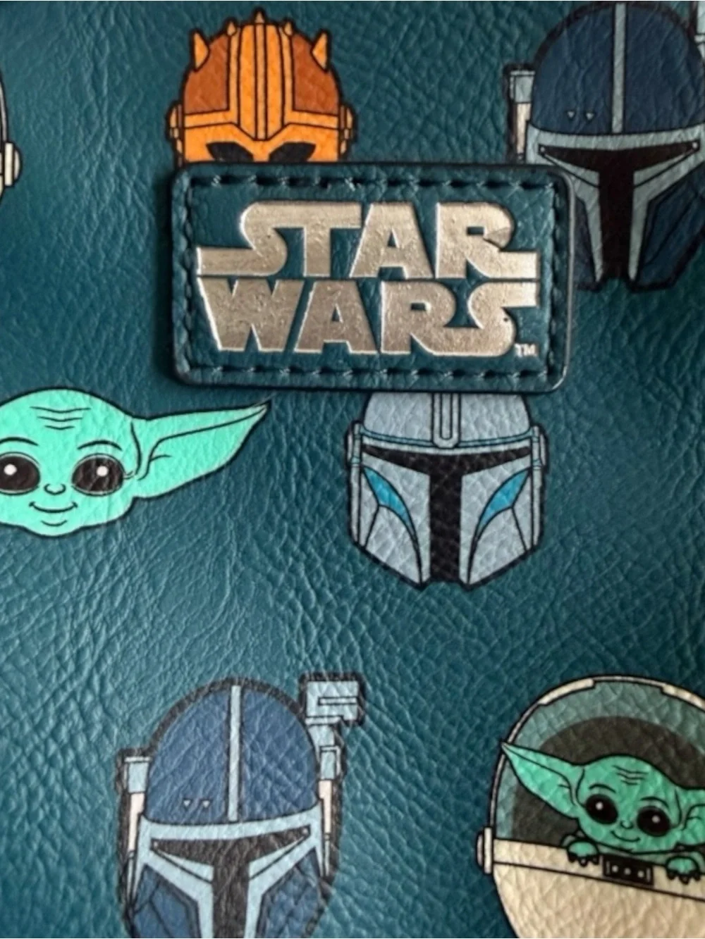 Funko Star Wars The Mandalorian Grogu Mini Backpack Teal Black Adjustable Straps